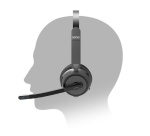 Casque PC Port Designs Micro Stereo Bluetooth USB-A / USB-C avec socle de charge ONR''700