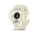 Montre connectée Garmin vívoactive 6, lunette Lunar Gold avec boîtier ivoire