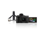 Appareil photo compact Canon Kit Vlogging PowerShot V1 + Trépied HG-100TBR + Télécommande sans-fil BR-E1 + SD 128Go