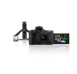 Appareil photo compact Canon Kit Vlogging PowerShot V1 + Trépied HG-100TBR + Télécommande sans-fil BR-E1 + SD 128Go