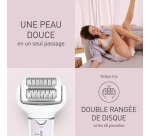 Epilateur électrique Panasonic ES-EY30AV503 avec 2 têtes incluses Wet & Dry