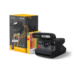 Appareil photo instantané Polaroid Flip + pack de film couleur (8 photos) - Noir