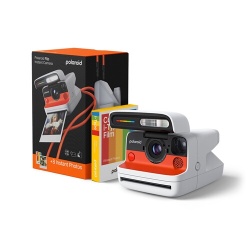 Appareil photo instantané Polaroid Flip + pack de film couleur (8 photos) - Blanc