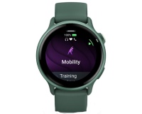 Montre connectée Garmin vívoactive 6, lunette Metallic Jasper Green avec boîtier vert sapin