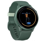 Montre connectée Garmin vívoactive 6, lunette Metallic Jasper Green avec boîtier vert sapin