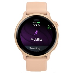 Montre connectée Garmin vívoactive 6, lunette Metallic Pink Dawn avec boîtier rose pêche