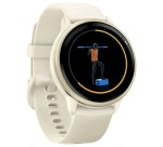 Montre connectée Garmin vívoactive 6, lunette Lunar Gold avec boîtier ivoire