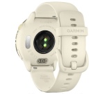 Montre connectée Garmin vívoactive 6, lunette Lunar Gold avec boîtier ivoire