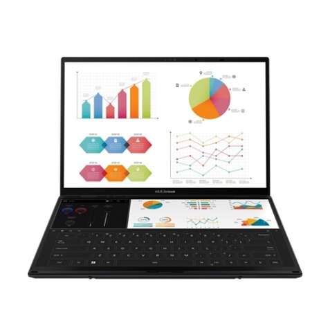PC portable Asus Zenbook Duo OLED UX8406CA-DRFPZ240W 14" Ecran tactile Intel Core Ultra 9 32 Go RAM 1 To SSD Gris