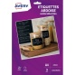Papier d'impression Avery Dennison 3 Autocollants aspect ardoise - effaçables et repositionnables Format A4