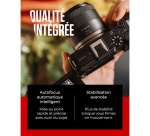 Appareil photo hybride Canon EOS R50 V + Optique RF-S 14-30mm pour Système EOS R + Poignée-Trépied HG-100TBR avec commande a distance  Bluetooth + Microphone DM-E100 +  Carte SD 128 GB