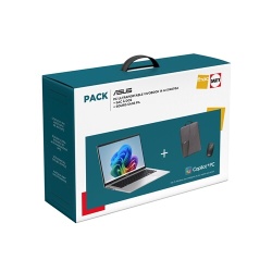PC portable Asus Pack Vivobook 14 14S1407QA-BRUN078W 14'' 60Hz Copilot+ Snapdragon X 16 Go RAM 512 Go SSD Gris + Sac à dos + Souris sans fil