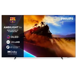 TV OLED Philips OLED 55OLED760 139 cm 4K UHD Ambilight P5 IA VRR 120 Hz Smart OS Titan 2025