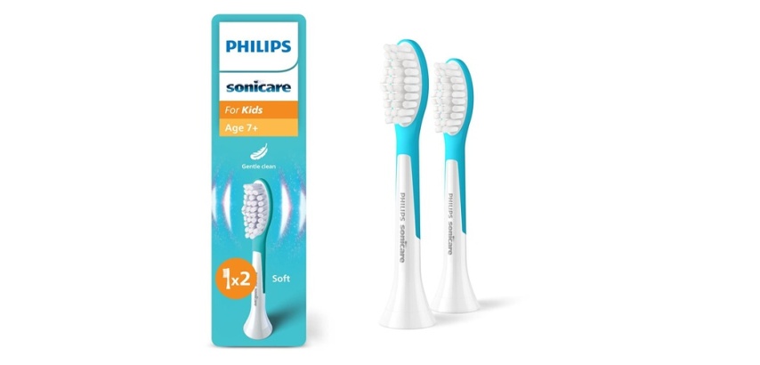 Brossette dentaire Philips Lots de 2 Têtes de brosse à dents électrique Sonicare For Kids 7+ HX6042/90
