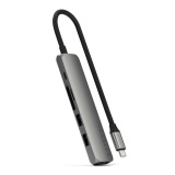 Station d'accueil PC portable Satechi Hub USB-C Multiport 6-en-1 Space Gray