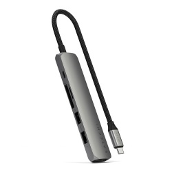 Station d'accueil PC portable Satechi Hub USB-C Multiport 6-en-1 Space Gray