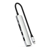 Station d'accueil PC portable Satechi Hub USB-C Multiport 6-en-1 Silver