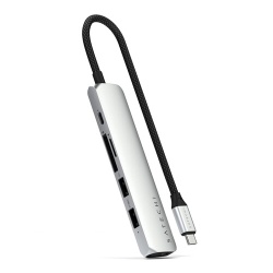 Station d'accueil PC portable Satechi Hub USB-C Multiport 6-en-1 Silver