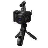 Appareil photo hybride Canon EOS R50 V + Optique RF-S 14-30mm pour Système EOS R + Poignée-Trépied HG-100TBR avec commande a distance  Bluetooth + Microphone DM-E100 +  Carte SD 128 GB