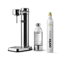 Machine à soda et eau gazeuse Aarke Pack Carbonator 3 Inox + CO2