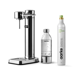 Machine à soda et eau gazeuse Aarke Pack Carbonator 3 Inox + CO2