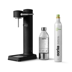 Machine à soda et eau gazeuse Aarke Pack Carbonator 3 Noir mat + CO2