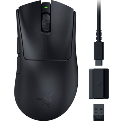 Souris Razer DeathAdder V3 HyperSpeed Noir - Gaming Esport filaire - forme ergonomique, 6 boutons programmables, 30 000 DPI