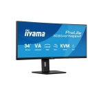 Ecran PC Iiyama ProLite XCB3497WQSNP-B1 34" Incurvé UWQHD Noir mat
