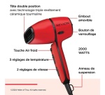 Sèche-cheveux Revlon AirFlow control RVDR5320E Rouge