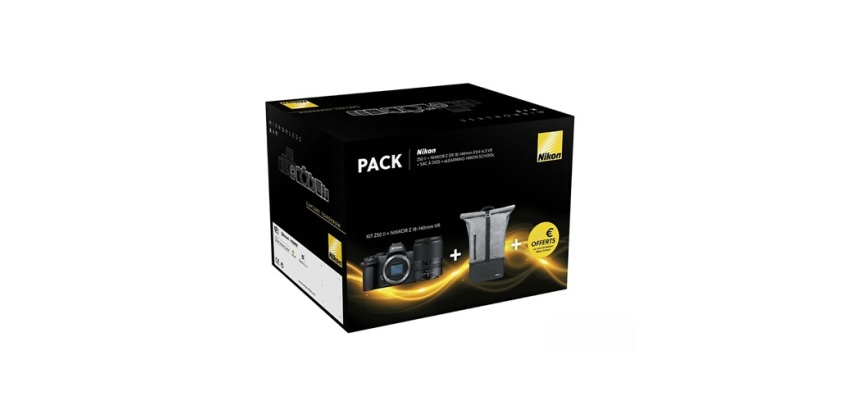 Appareil photo hybride Nikon Pack Z50II + 18/140VR + sac a dos+ 2H cours a distance School