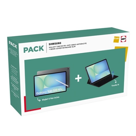 Tablette tactile Samsung PACK S10FE+ + BOOKCOVER KEYBOARD SLIM