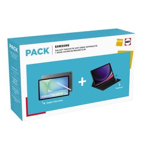 Tablette tactile Samsung PACK S10 FE + BOOKCOVER KEYBOARD