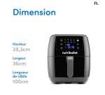 Friteuse sans huile Nutribullet FRITEUSE XXL DIGITAL AIR FRYER NBA071B