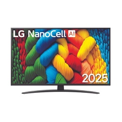 TV LED Lg NANOCELL 2025 43NANO81A6A 108cm 4K HDR10 60Hz Couleurs Pures webOS 25