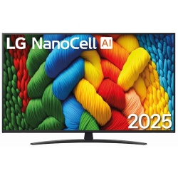 TV LED Lg NANOCELL 2025 55NANO81A6A 139cm 4K HDR10 60Hz Couleurs Pures webOS 25