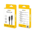 Cables USB Accsup CABLE USB-C/USB-C 1M NOIR
