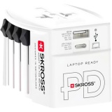 Adaptateur et convertisseur Skross Adaptateur 15O PAYS + sortie USB + Sortie Type C 45 WATTS+ cables High Speed charging 160 CM