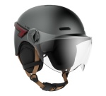 Casque vélo Casr GLOW AVEC LED ET VISIERE GRIS ANTHRACITE – L