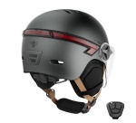 Casque vélo Casr GLOW AVEC LED ET VISIERE GRIS ANTHRACITE – L