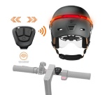 Casque vélo Casr GLOW AVEC LED ET VISIERE GRIS ANTHRACITE – L