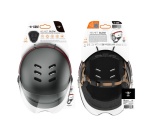 Casque vélo Casr GLOW AVEC LED ET VISIERE GRIS ANTHRACITE – L