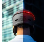 Casque vélo Casr GLOW AVEC LED ET VISIERE GRIS ANTHRACITE – L