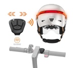 Casque vélo Casr GLOW AVEC LED ET VISIERE BLANC IVOIRE – L