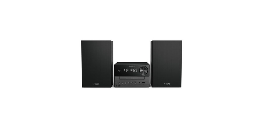 Chaine HiFi Philips Bass Reflex Série 3000 TAM3505M2 Bluetooth DAB+/FM 20 W Noir
