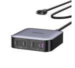 Chargeur et câble d'alimentation PC Ugreen secteur rapide de bureau 100W Gris Gris anodisé