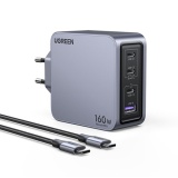 Chargeur et câble d'alimentation PC Ugreen secteur 160W Gris anodisé