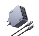 Chargeur et câble d'alimentation PC Ugreen secteur 160W Gris anodisé
