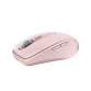 Souris Logitech MX Anywhere 3S Souris Sans Fil Silencieuse, Compacte, Defilement Rapide, Suivi toute Surface en 8K DPI - Rose