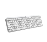 Clavier Logitech MX Keys S Clavier Sans Fil Rechargeable USB C, Silencieux, Plat, Retroeclaire - Gris pale