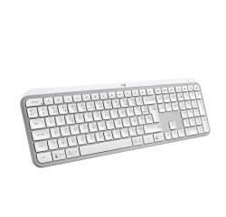 Clavier Logitech MX Keys S Clavier Sans Fil Rechargeable USB C, Silencieux, Plat, Retroeclaire - Gris pale